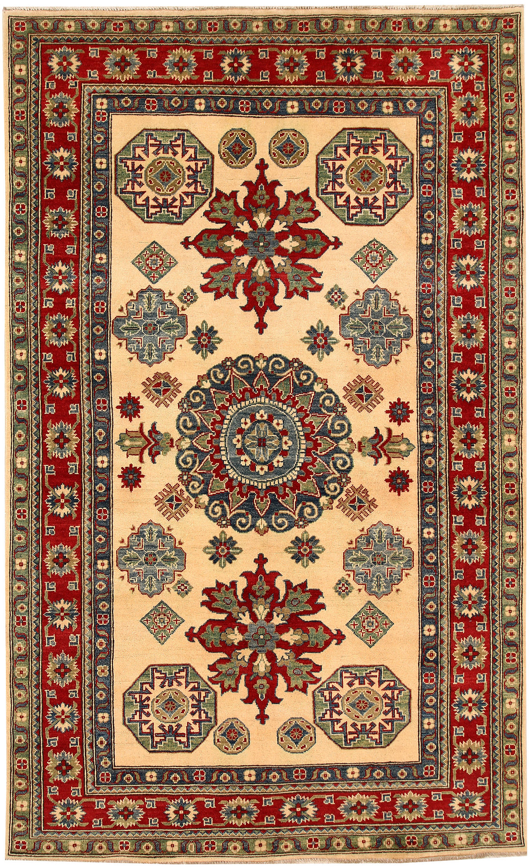Bisque Kazak 5' 8 x 9' 5 - No. 66476 - ALRUG Rug Store
