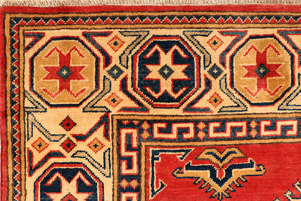 Tomato Kazak 5' 7 x 7' 8 - No. 66478 - ALRUG Rug Store