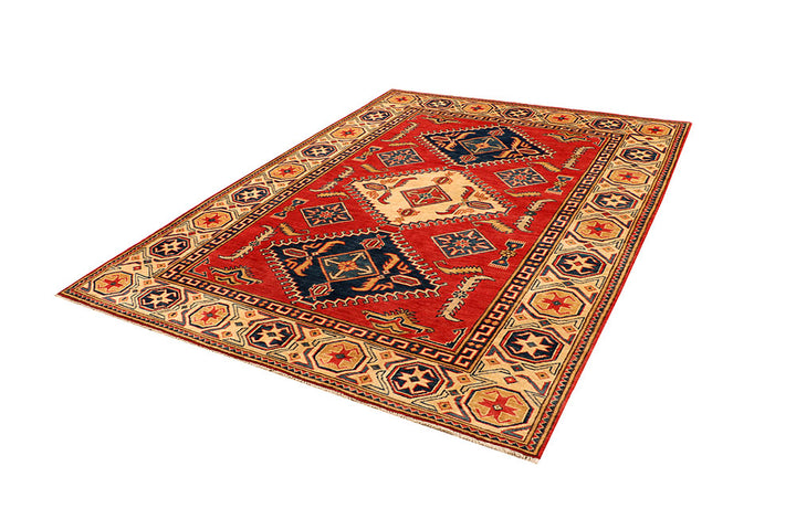 Tomato Kazak 5' 7 x 7' 8 - No. 66478 - ALRUG Rug Store