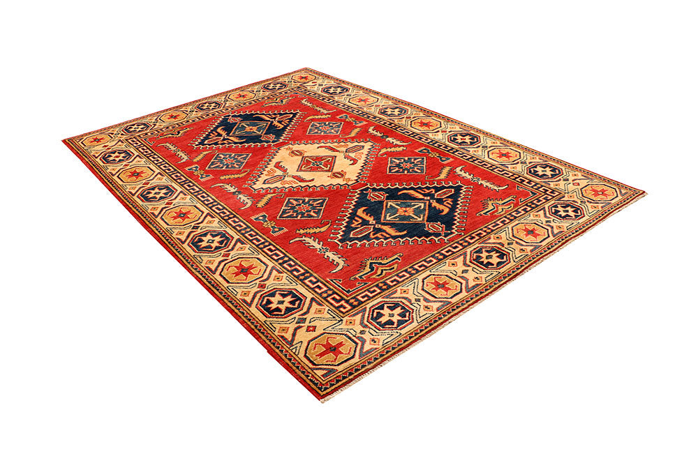 Tomato Kazak 5' 7 x 7' 8 - No. 66478 - ALRUG Rug Store