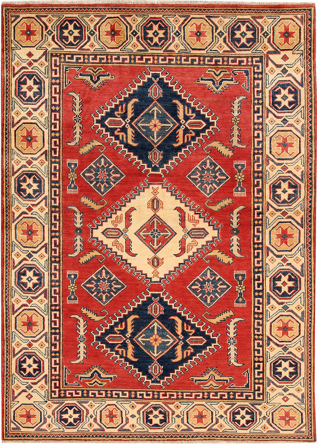 Tomato Kazak 5' 7 x 7' 8 - No. 66478 - ALRUG Rug Store