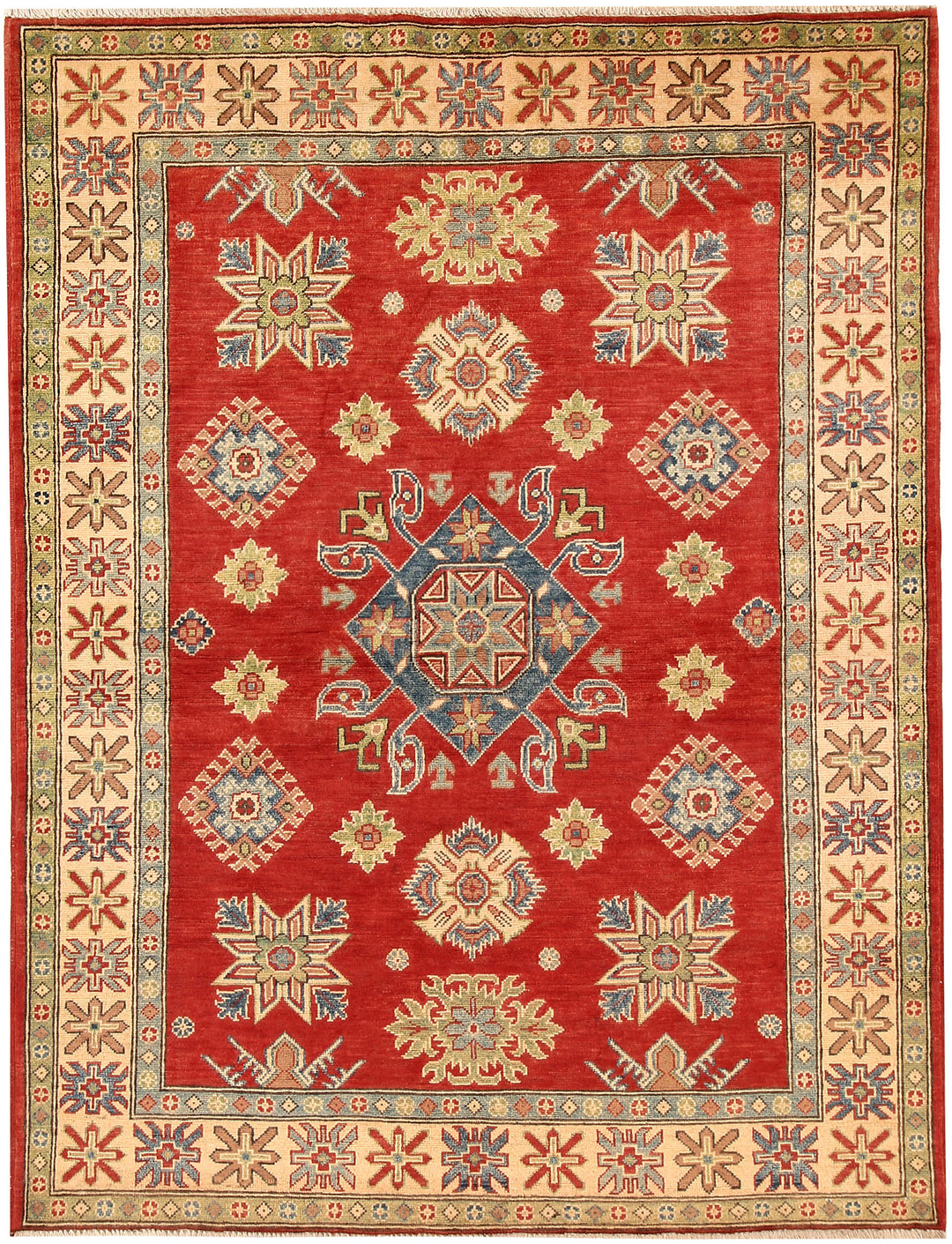 Firebrick Kazak 4' 11 x 6' 6 - No. 66480 - ALRUG Rug Store