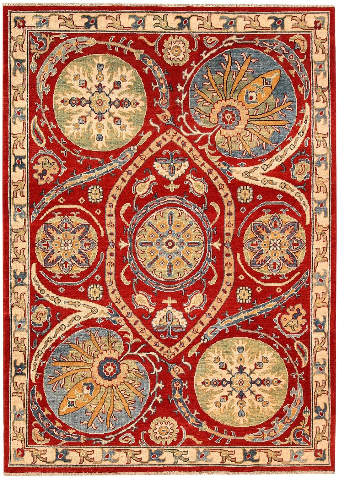 Firebrick Kazak 5' x 6' 11 - No. 66481 - ALRUG Rug Store