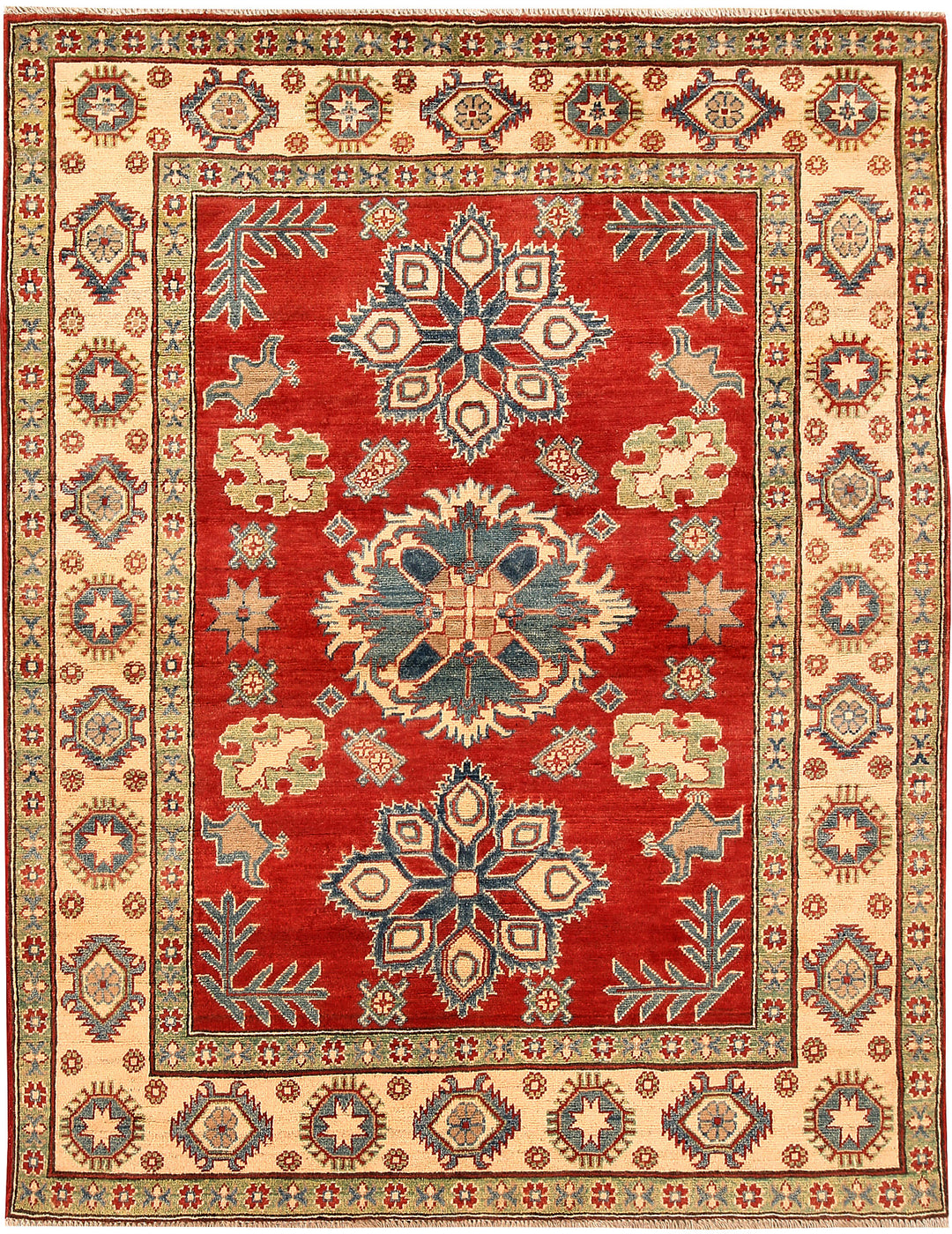 Firebrick Kazak 5' x 6' 4 - No. 66482 - ALRUG Rug Store