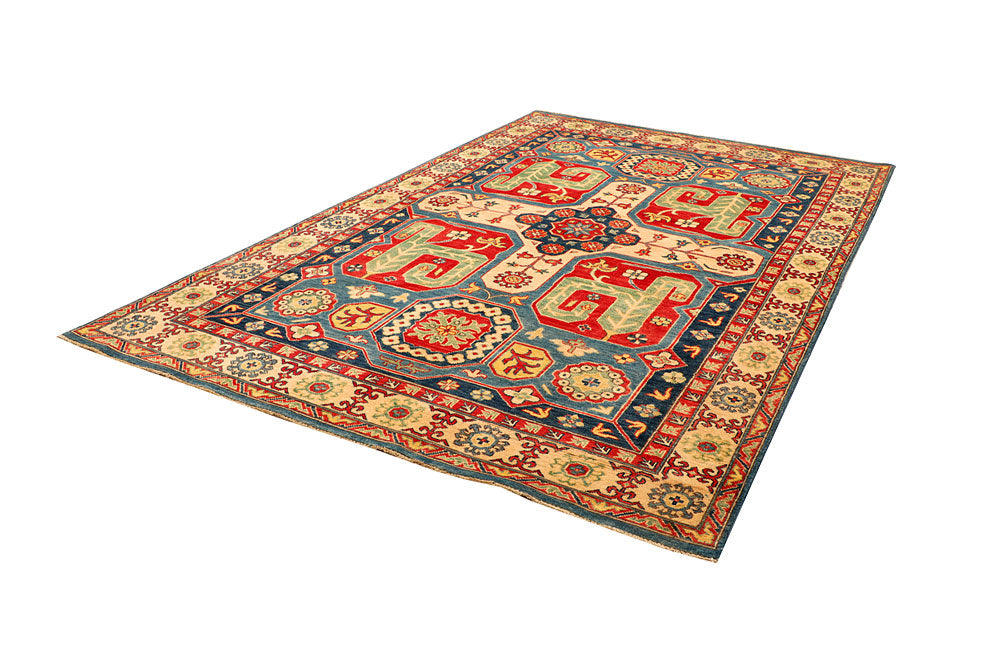 Multi Colored Kazak 5' 8 x 9' 4 - No. 66483 - ALRUG Rug Store