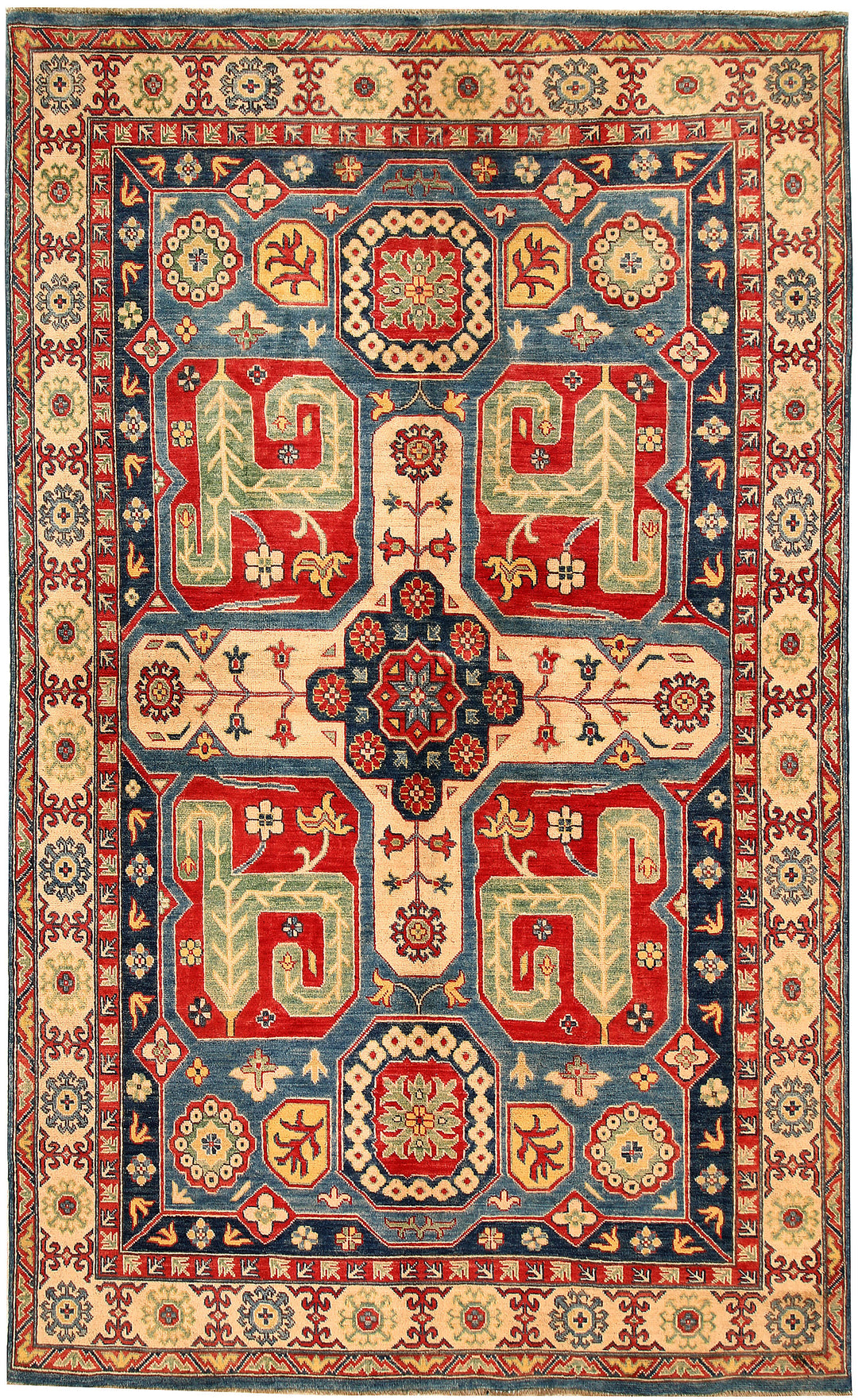 Multi Colored Kazak 5' 8 x 9' 4 - No. 66483 - ALRUG Rug Store