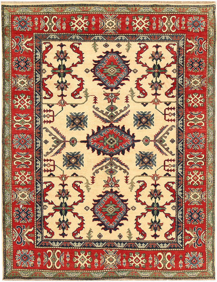 Cornsilk Kazak 5' x 6' 6 - No. 66487 - ALRUG Rug Store