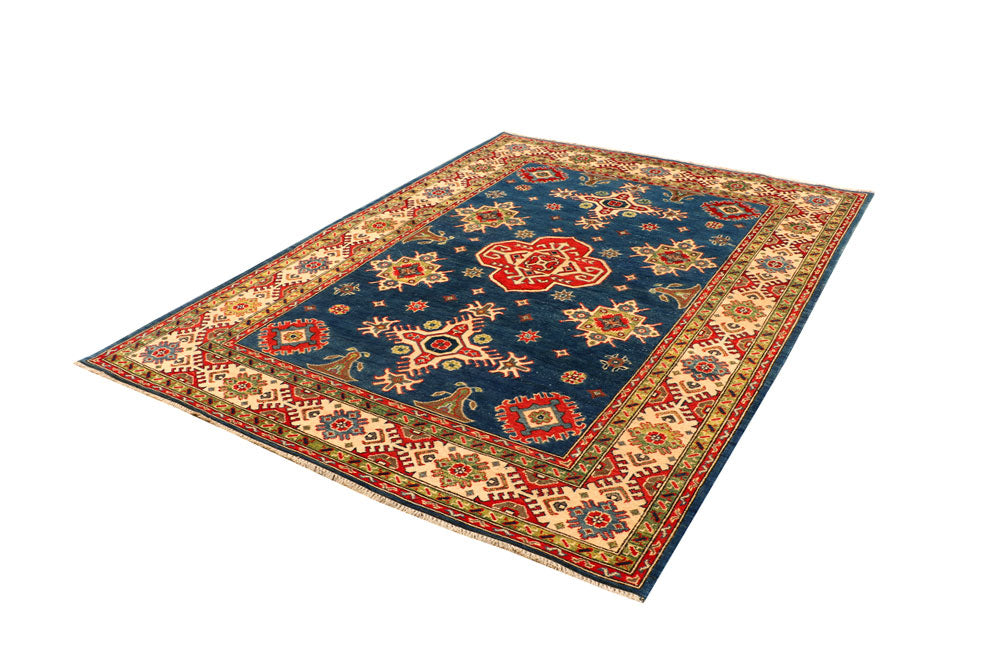 Dark Blue Kazak 5' 8 x 7' 9 - No. 66488 - ALRUG Rug Store