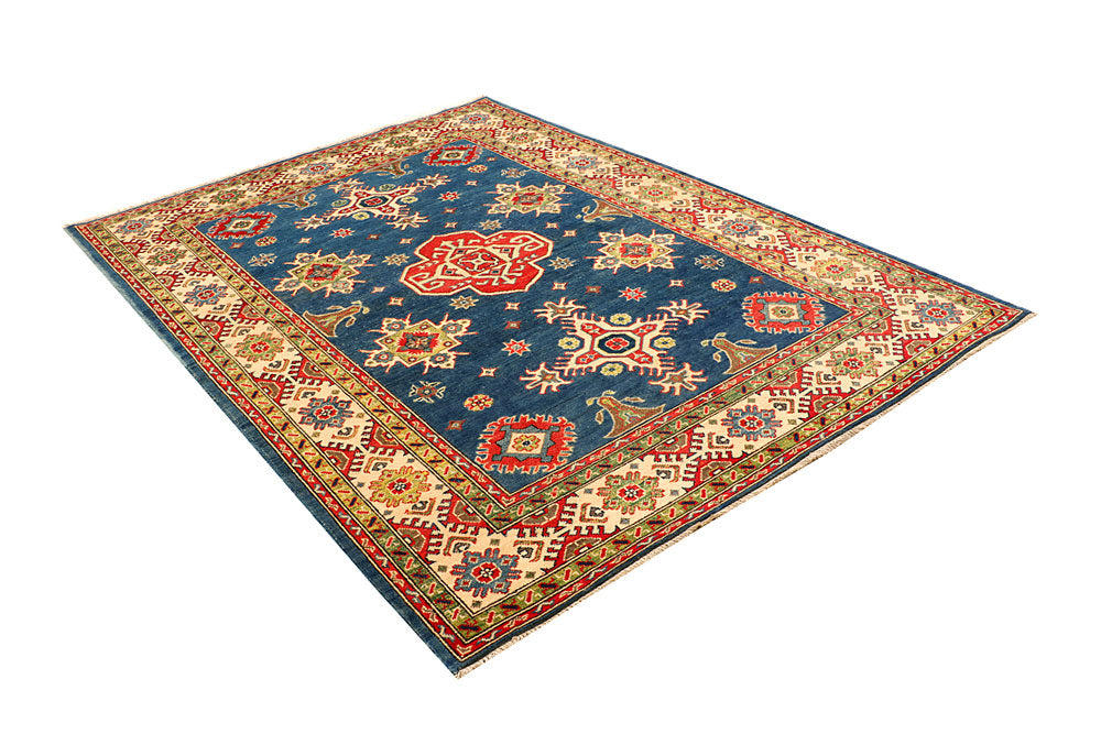 Dark Blue Kazak 5' 8 x 7' 9 - No. 66488 - ALRUG Rug Store