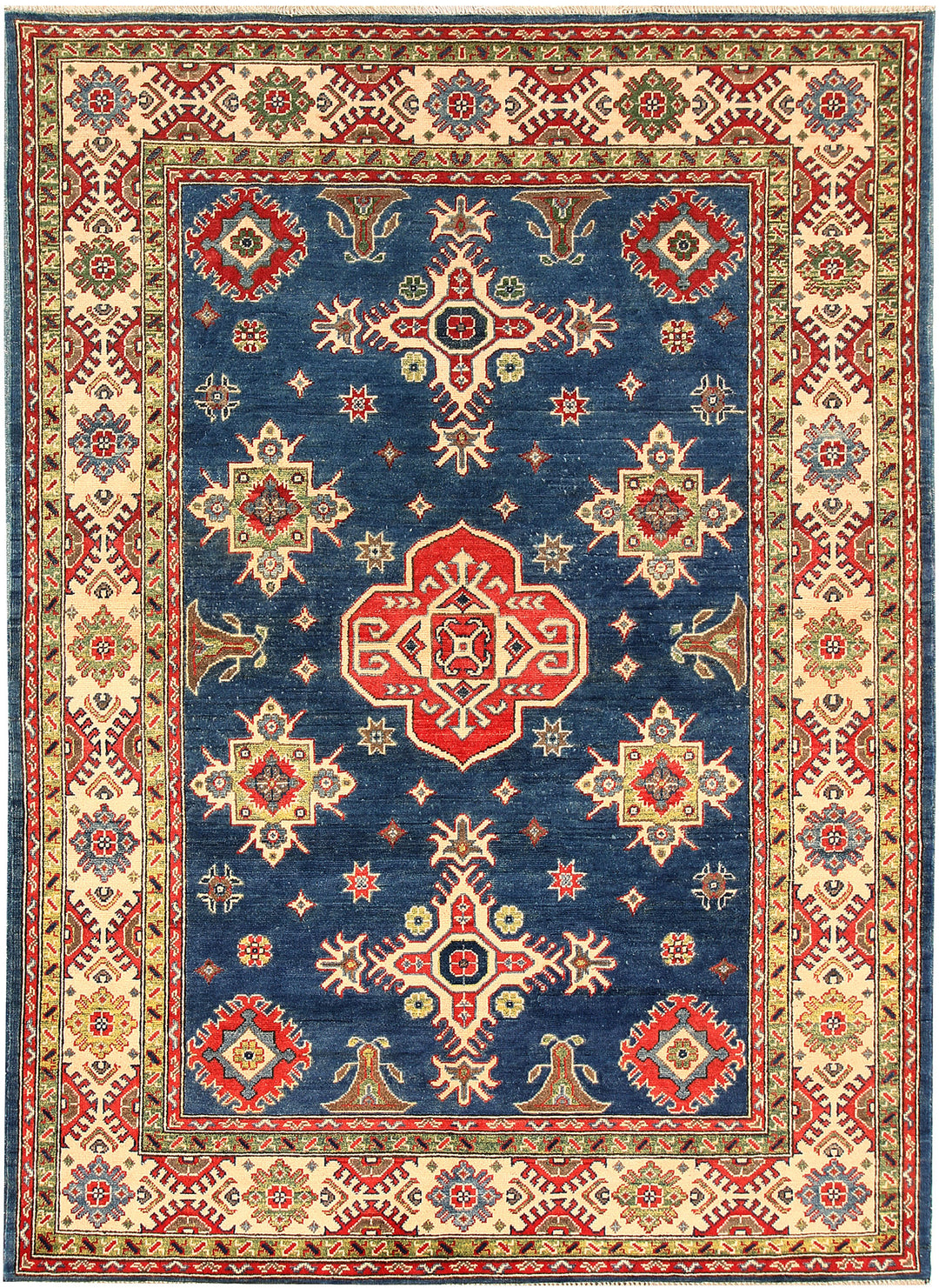 Dark Blue Kazak 5' 8 x 7' 9 - No. 66488 - ALRUG Rug Store