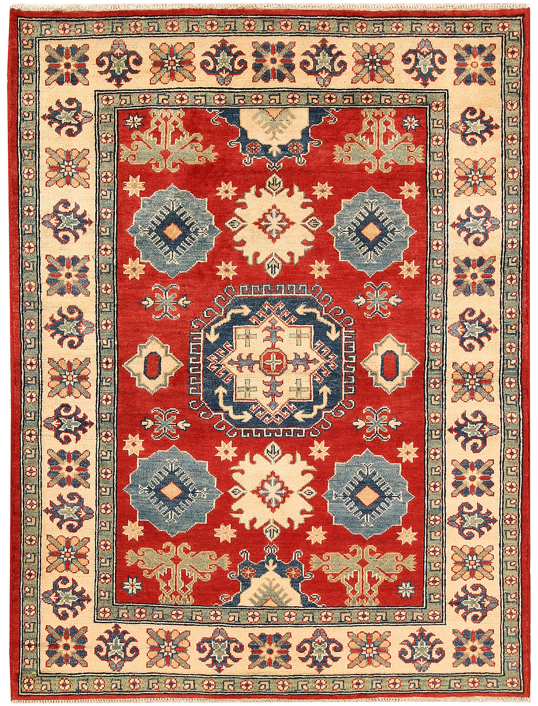 Firebrick Kazak 4' 9 x 6' 4 - No. 66490 - ALRUG Rug Store