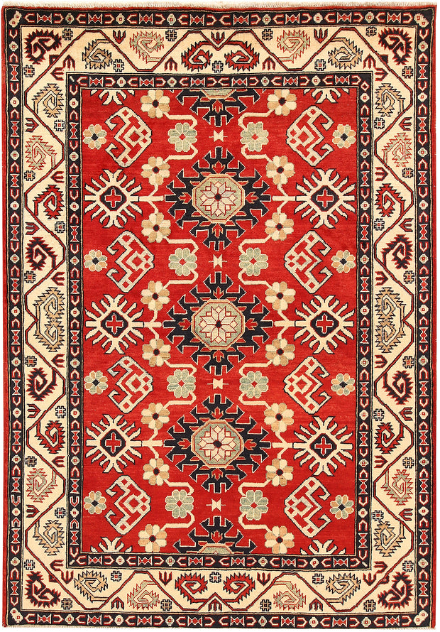 Red Kazak 4' 10 x 6' 11 - No. 66491 - ALRUG Rug Store