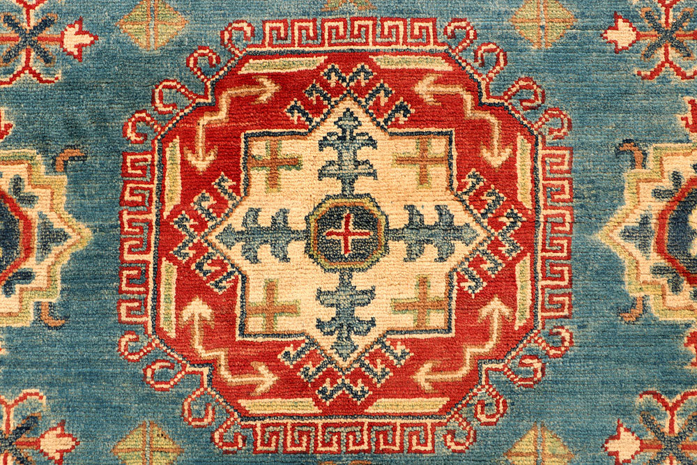 Cadet Blue Kazak 5' 6 x 8' 4 - No. 66492 - ALRUG Rug Store