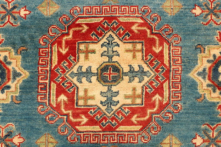 Cadet Blue Kazak 5' 6 x 8' 4 - No. 66492 - ALRUG Rug Store