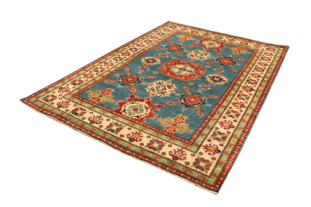 Cadet Blue Kazak 5' 6 x 8' 4 - No. 66492 - ALRUG Rug Store