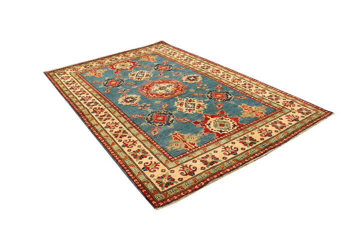 Cadet Blue Kazak 5' 6 x 8' 4 - No. 66492 - ALRUG Rug Store
