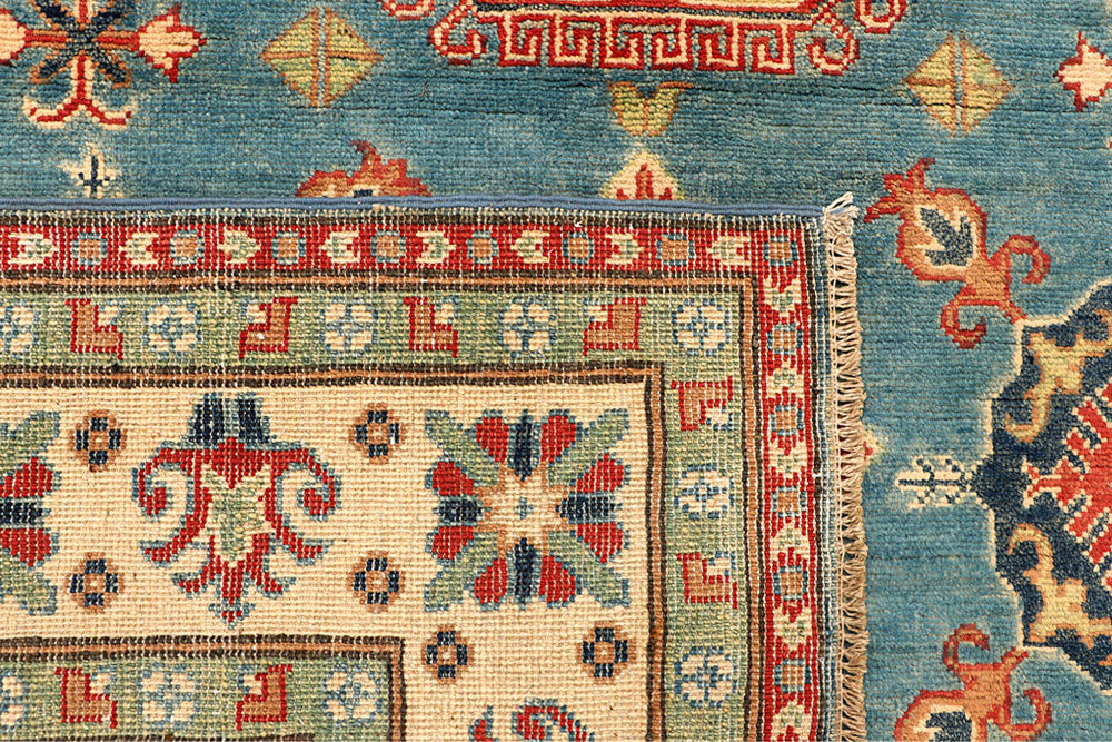 Cadet Blue Kazak 5' 6 x 8' 4 - No. 66492 - ALRUG Rug Store
