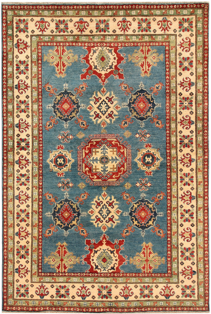 Cadet Blue Kazak 5' 6 x 8' 4 - No. 66492 - ALRUG Rug Store