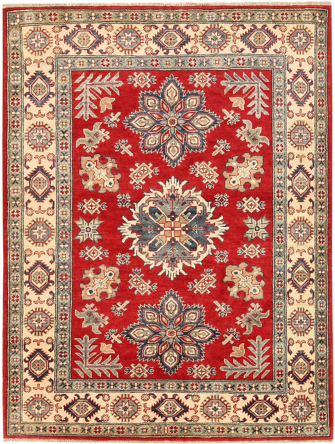 Firebrick Kazak 5' 1 x 6' 9 - No. 66494 - ALRUG Rug Store