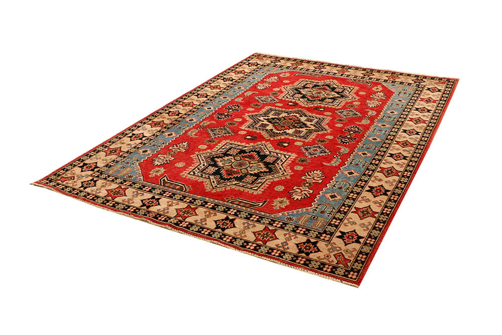 Tomato Kazak 5' 7 x 7' 9 - No. 66497 - ALRUG Rug Store