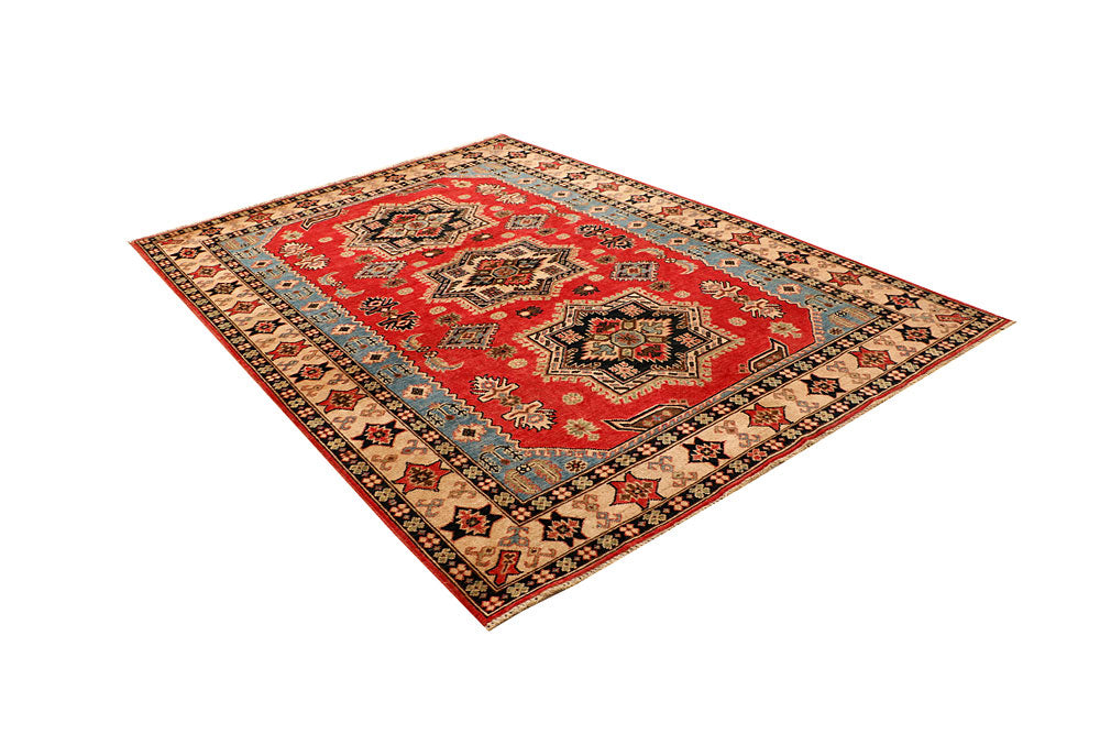 Tomato Kazak 5' 7 x 7' 9 - No. 66497 - ALRUG Rug Store