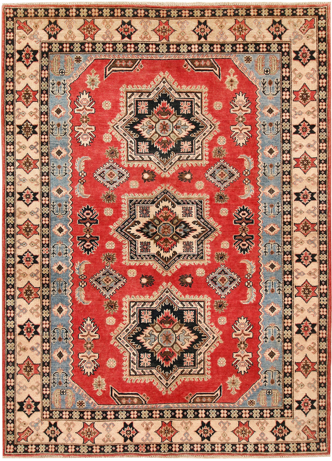 Tomato Kazak 5' 7 x 7' 9 - No. 66497 - ALRUG Rug Store