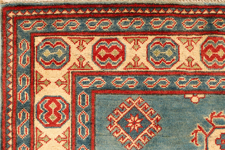 Cadet Blue Kazak 5' x 6' 7 - No. 66498 - ALRUG Rug Store