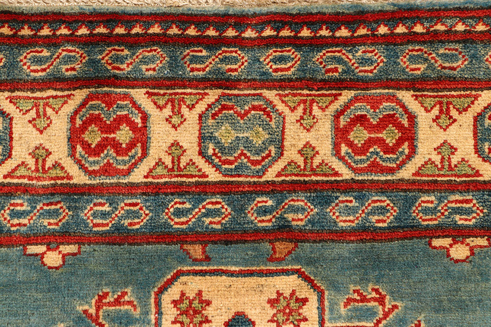 Cadet Blue Kazak 5' x 6' 7 - No. 66498 - ALRUG Rug Store