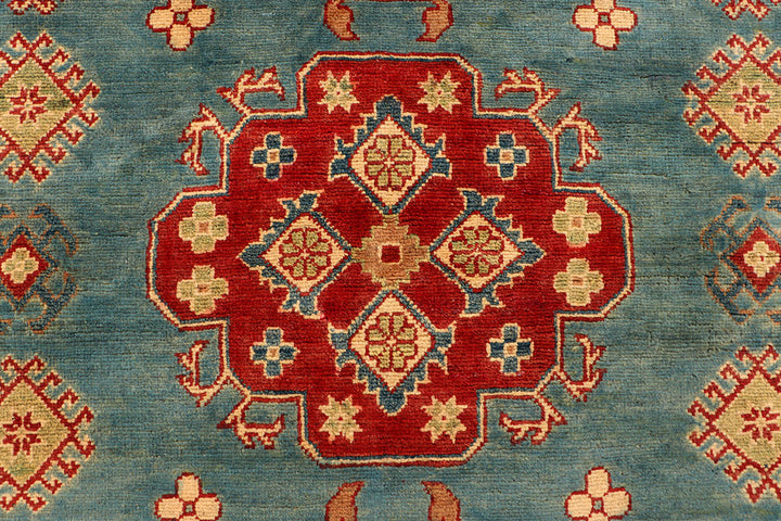 Cadet Blue Kazak 5' x 6' 7 - No. 66498 - ALRUG Rug Store
