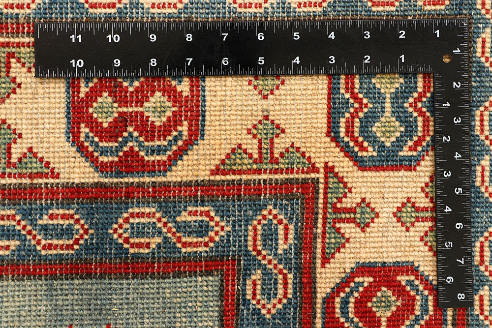 Cadet Blue Kazak 5' x 6' 7 - No. 66498 - ALRUG Rug Store