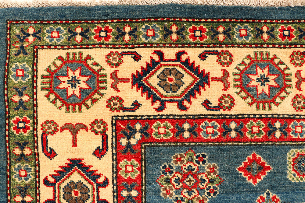 Cadet Blue Kazak 5' 3 x 8' 1 - No. 66501 - ALRUG Rug Store