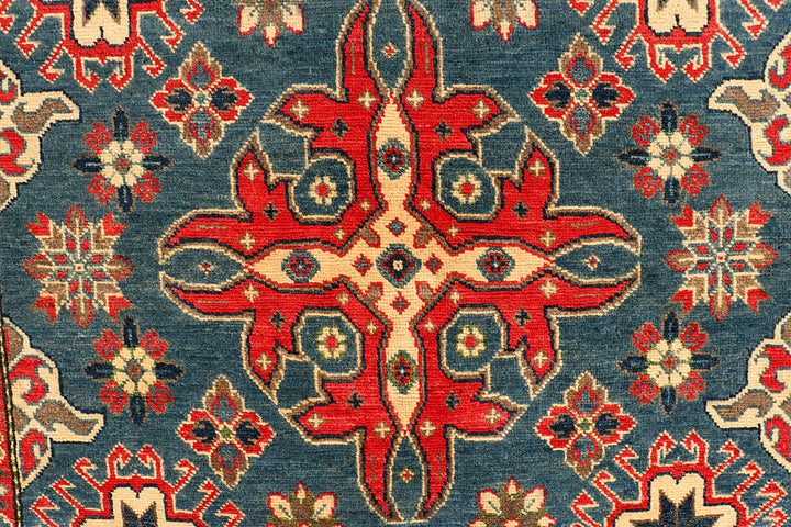 Cadet Blue Kazak 5' 3 x 8' 1 - No. 66501 - ALRUG Rug Store