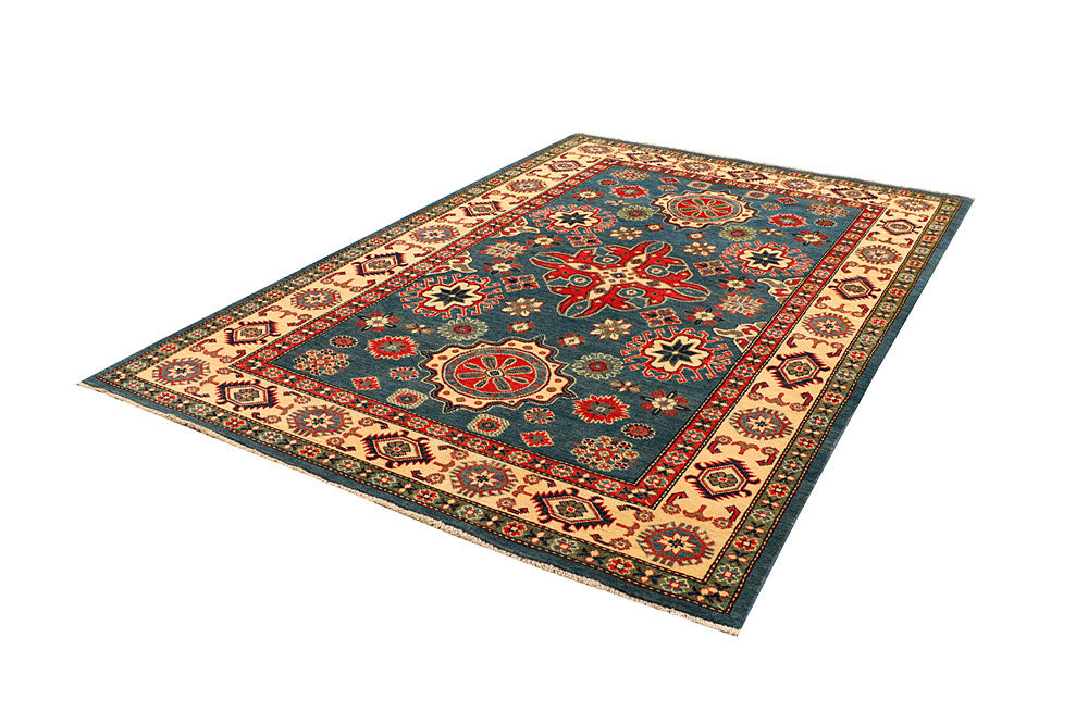 Cadet Blue Kazak 5' 3 x 8' 1 - No. 66501 - ALRUG Rug Store