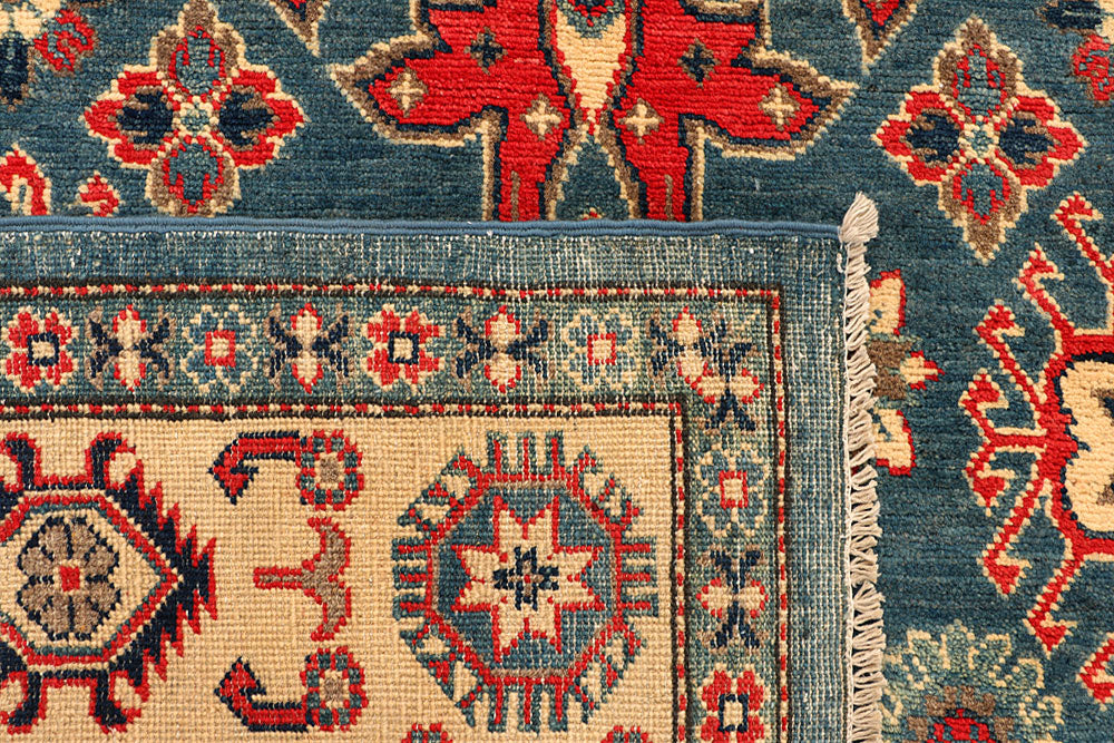 Cadet Blue Kazak 5' 3 x 8' 1 - No. 66501 - ALRUG Rug Store