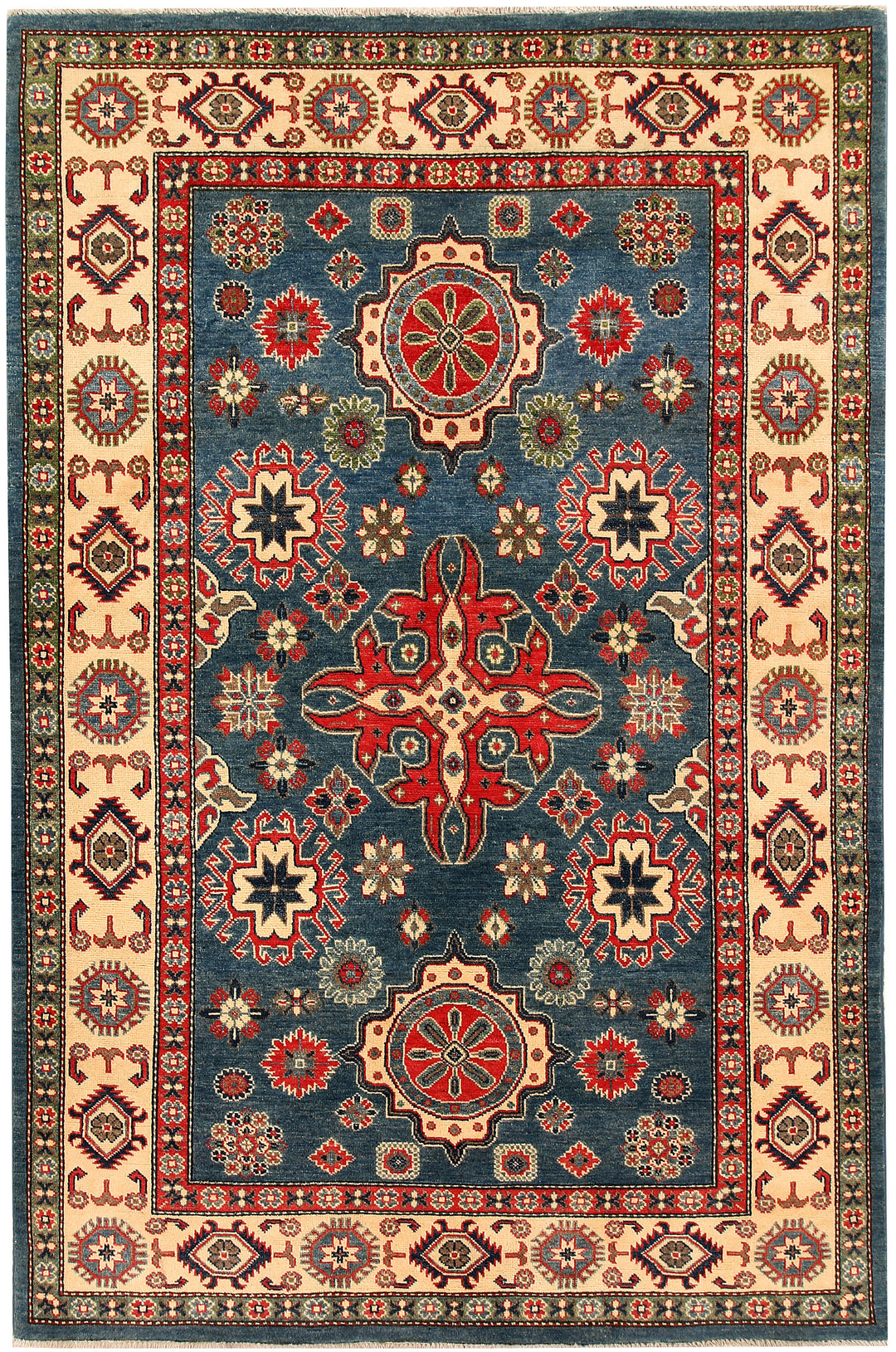 Cadet Blue Kazak 5' 3 x 8' 1 - No. 66501 - ALRUG Rug Store