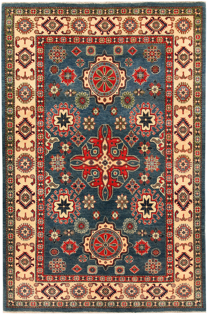 Cadet Blue Kazak 5' 3 x 8' 1 - No. 66501 - ALRUG Rug Store