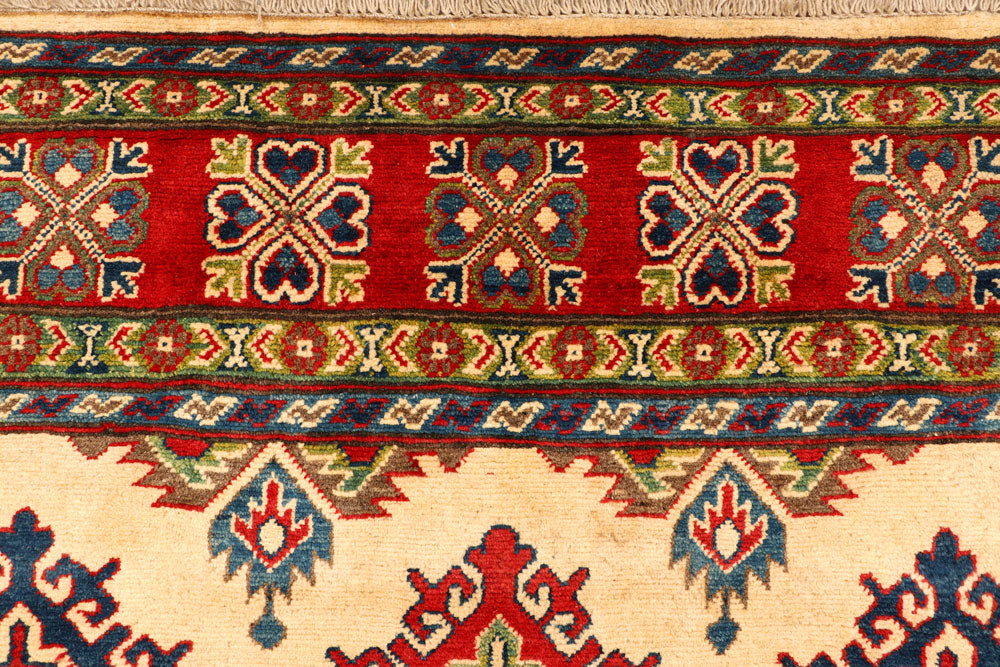 Navajo White Kazak 5' 11 x 9' 4 - No. 66505 - ALRUG Rug Store
