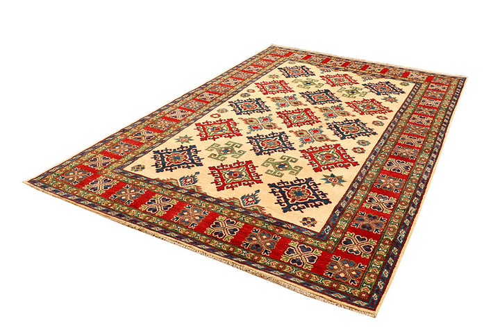 Navajo White Kazak 5' 11 x 9' 4 - No. 66505 - ALRUG Rug Store