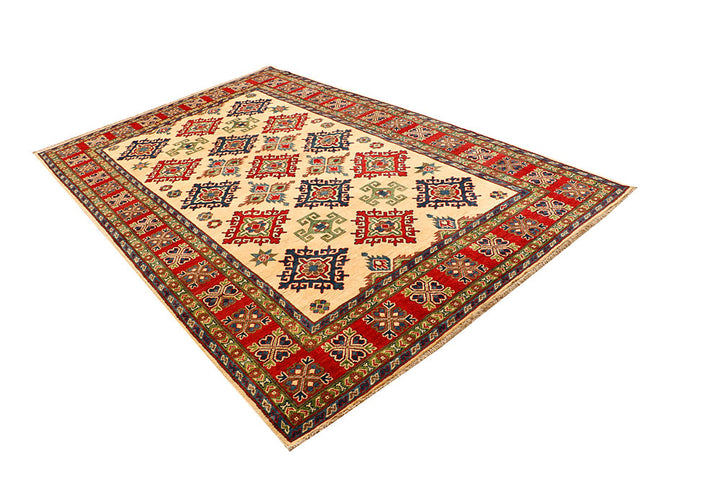 Navajo White Kazak 5' 11 x 9' 4 - No. 66505 - ALRUG Rug Store