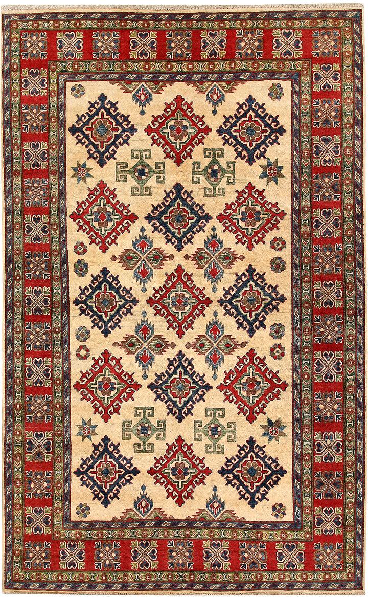 Navajo White Kazak 5' 11 x 9' 4 - No. 66505 - ALRUG Rug Store