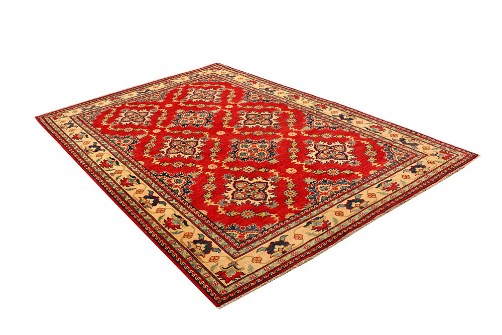 Red Kazak 5' 8 x 8' 2 - No. 66506 - ALRUG Rug Store