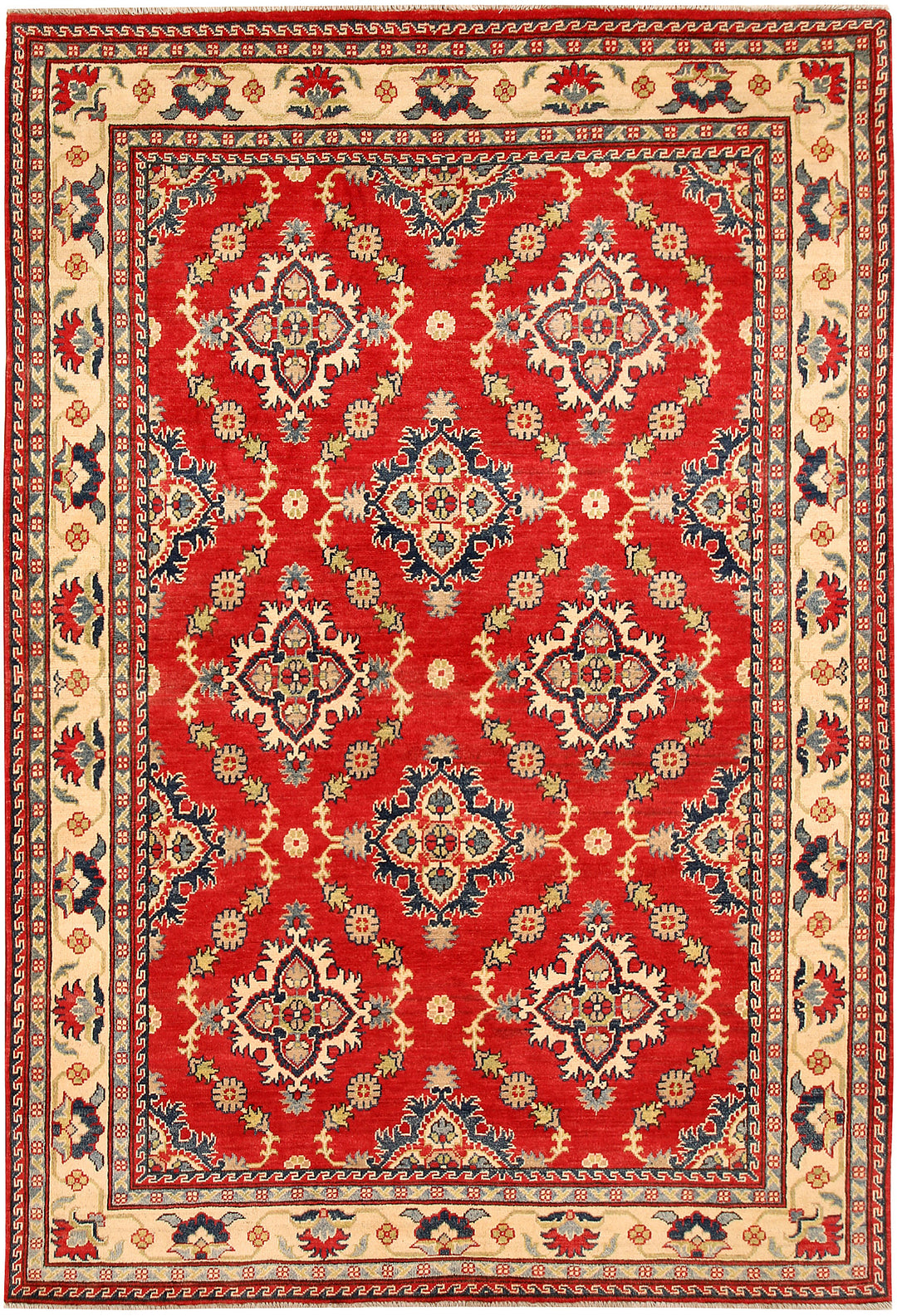 Red Kazak 5' 8 x 8' 2 - No. 66506 - ALRUG Rug Store
