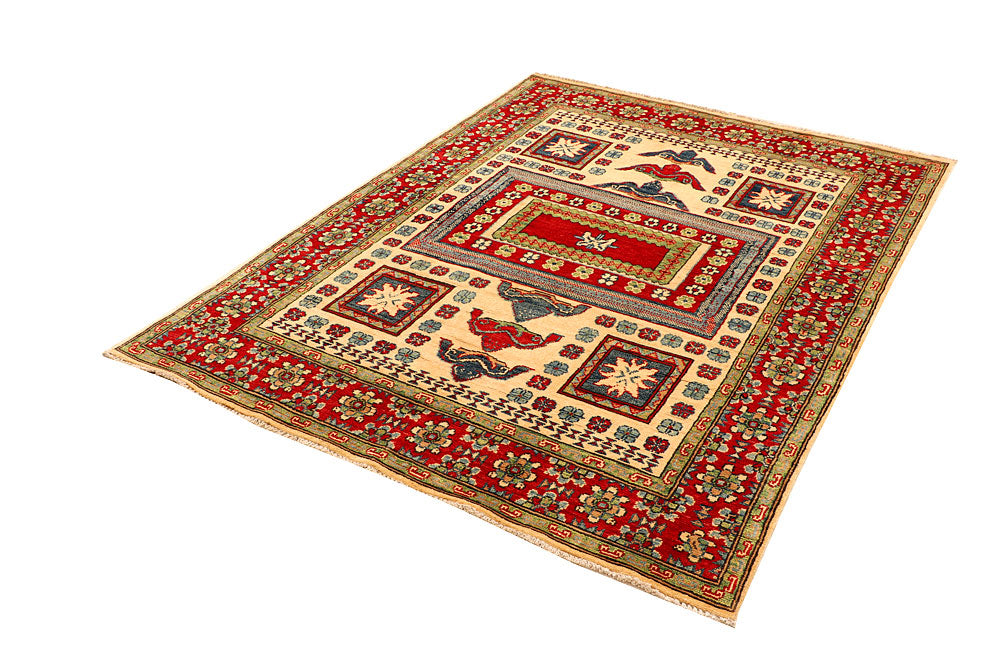 Multi Colored Kazak 4' 10 x 6' 8 - No. 66507 - ALRUG Rug Store