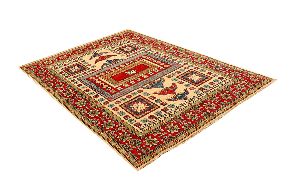 Multi Colored Kazak 4' 10 x 6' 8 - No. 66507 - ALRUG Rug Store