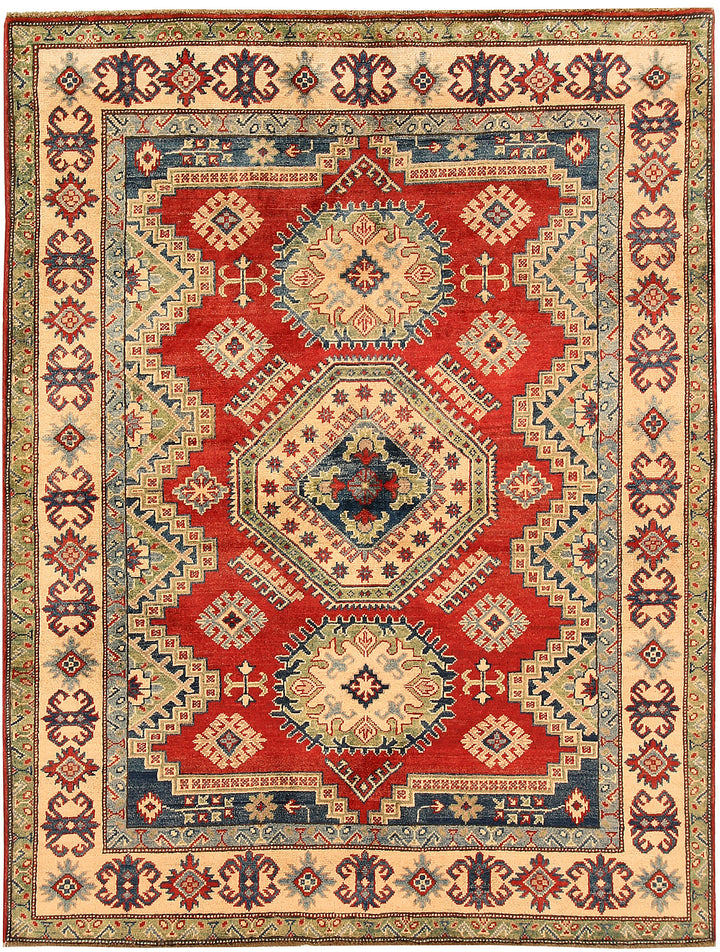 Firebrick Kazak 5' 2 x 6' 8 - No. 66508 - ALRUG Rug Store