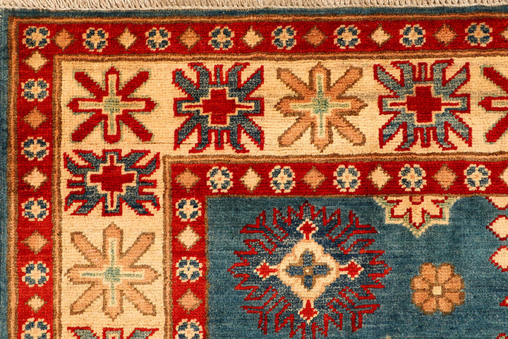 Cadet Blue Kazak 4' 11 x 6' 4 - No. 66509 - ALRUG Rug Store