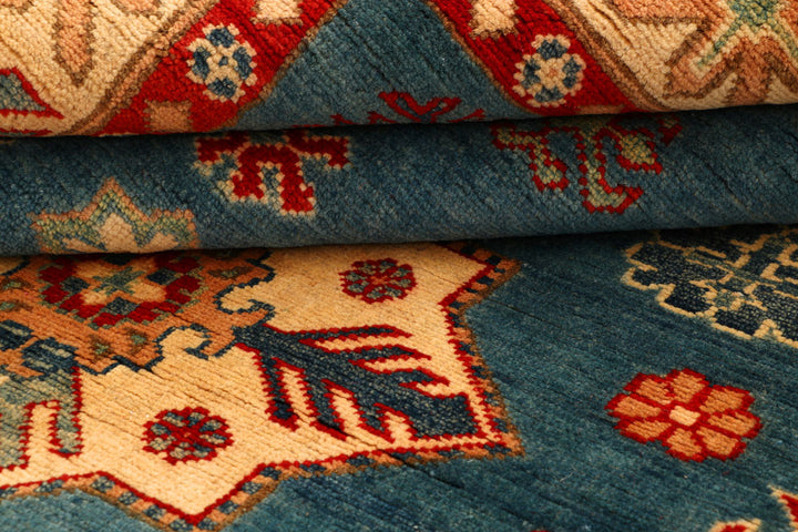 Cadet Blue Kazak 4' 11 x 6' 4 - No. 66509 - ALRUG Rug Store