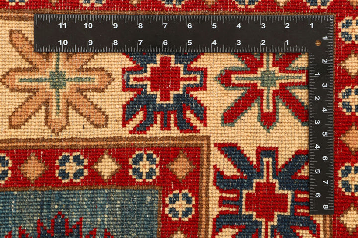 Cadet Blue Kazak 4' 11 x 6' 4 - No. 66509 - ALRUG Rug Store