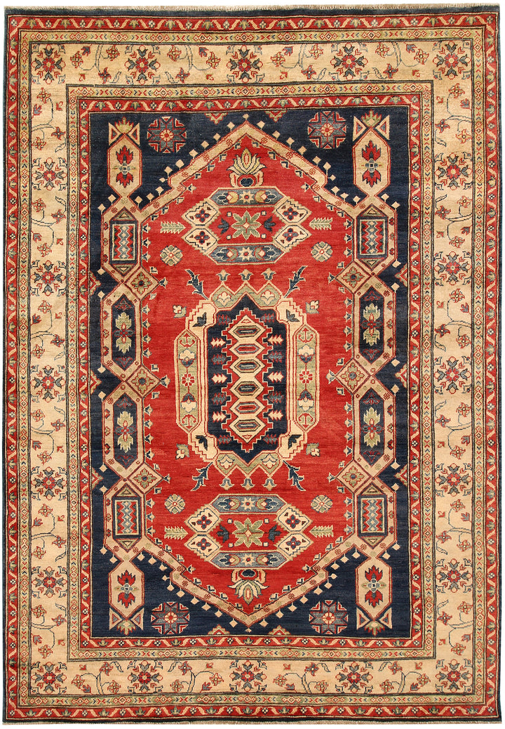 Tomato Kazak 6' x 8' 5 - No. 66513 - ALRUG Rug Store
