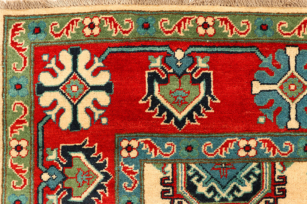 Navajo White Kazak 6' x 7' 7 - No. 66515 - ALRUG Rug Store